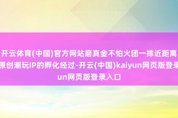 开云体育(中国)官方网站磨真金不怕火团一排近距离调研原创潮玩IP的孵化经过-开云(中国)kaiyun网页版登录入口