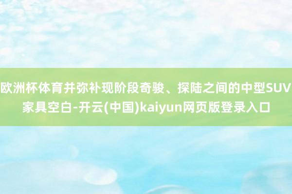 欧洲杯体育并弥补现阶段奇骏、探陆之间的中型SUV家具空白-开云(中国)kaiyun网页版登录入口